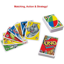 Mattel UNO Junior Card Game for Kids – Fun Animal Matching & Easy Rules