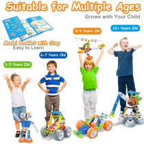 10-in-1 STEM Building Toys for Kids Ages 4-8 | Educational Gift Idea