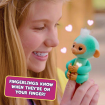 Singe Bébé Interactif Leo Bleu 2023 – 70+ Sons & Réactions
