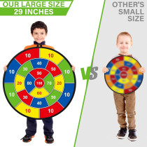Large Kids Dart Board with Sticky Balls & Darts - Indoor/Outdoor Fun Toy