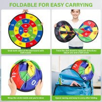Large Kids Dart Board with Sticky Balls & Darts - Indoor/Outdoor Fun Toy