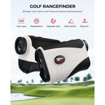 1200 Yards Golf Rangefinder with Slope, 7X Magnification, IP54 Waterproof