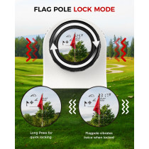 1200 Yards Golf Rangefinder with Slope, 7X Magnification, IP54 Waterproof