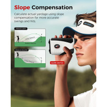 Télémètre Golf 1200Y Laser IP54 Rechargeable 7X Magnification