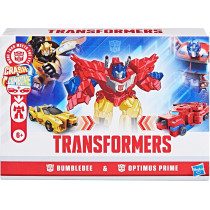 Transformers Crash & Combine 3.75 Bumblebee & Optimus Prime Toys