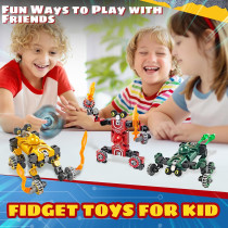 Robot Transformable Fidget Spinner Jouet Sensoriel Enfant