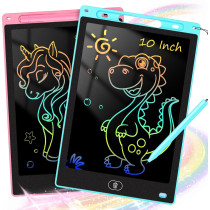KTEBO 2-Pack 10 LCD Writing Tablets for Kids - Pink & Blue Gift Set