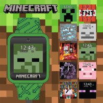 Minecraft Kids Smart Watch with Camera, Games & Custom Clock Faces