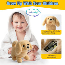 Jouet Peluche Chien Retriever Interactive pour Enfants