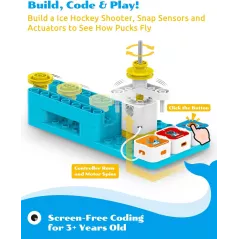 WhalesBot A3: Robot de Codage STEM 12-en-1 - Éveille la Créativité des Enfants (3-6 ans)!