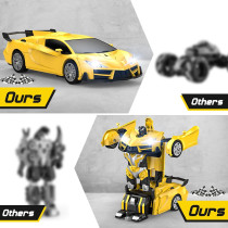 Remote Control Robot Car with LED Lights, 360° Rotation & Deformation