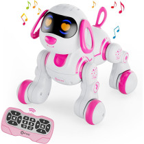 Contixo R3 Robot Chien Jouet Interactif Enfants 3-12 Ans Rose