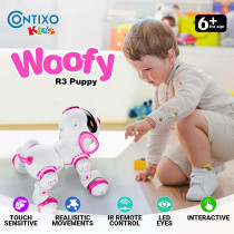 Contixo R3 Robot Chien Jouet Interactif Enfants 3-12 Ans Rose