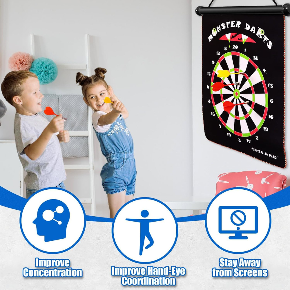 Ciblez votre audience avec ce titre SEO optimisé de moins de 60 caractères :Jeu Fléchettes Magnétique Enfants - Double Face + 12 Fléchettes