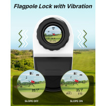 WOSPORTS Golf Rangefinder with Slope - 1500 Yards, 6X Magnification