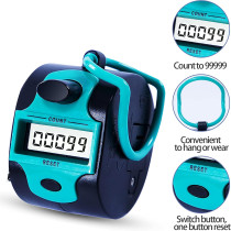 Handy Manual Digital Clicker Counter – 5-Digit Mechanical Tally Clicker
