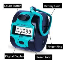 Handy Manual Digital Clicker Counter – 5-Digit Mechanical Tally Clicker