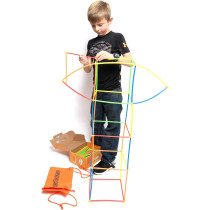 RAINBOW TOYFROG 300-Pc STEM Straw Building Set for Kids & Autism