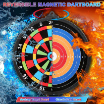 Magnetic Dart Board with 12 Darts - Safe Indoor Outdoor Game for Kids