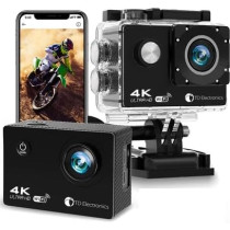 Caméra Sportive Étanche Falcon Platinum 4K IP69K, Batterie Longue Durée
