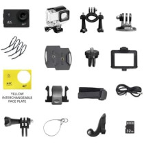 Caméra Sportive Étanche Falcon Platinum 4K IP69K, Batterie Longue Durée