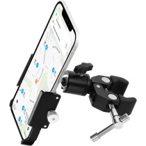 Universal All-Metal Phone Holder Clamp for Golf Cart & Bikes Handlebar