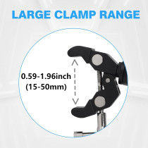 Universal All-Metal Phone Holder Clamp for Golf Cart & Bikes Handlebar