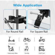 Universal All-Metal Phone Holder Clamp for Golf Cart & Bikes Handlebar