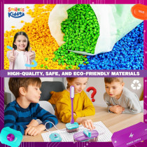 SMILESSKIDDO 45 PCS Circuit Board Kit for Kids – 100+ STEM Projects