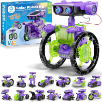 Kit Robot Solaire STEM 15-en-1 pour Enfants 8-12 Ans