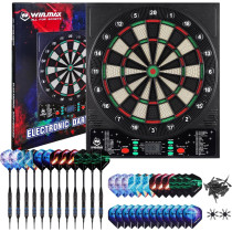 WIN.MAX Electronic Dart Board with LED Display & 12 Soft Tip Darts