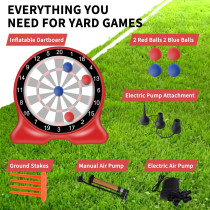 Giant Dart Board Gonflable 6,5FT – Jeux Extérieurs Famille