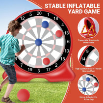 Giant Dart Board Gonflable 6,5FT – Jeux Extérieurs Famille