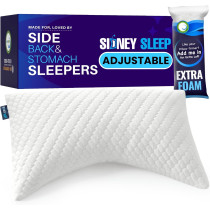 Sidney Sleep Pillow for Side & Back Sleepers – Adjustable Queen Size