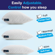 Sidney Sleep Pillow for Side & Back Sleepers – Adjustable Queen Size