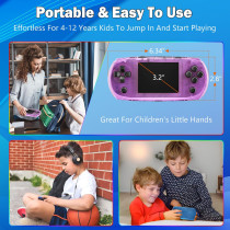 16-Bit Handheld Game Console for Kids with 3.2'' HD Screen & 100 Games