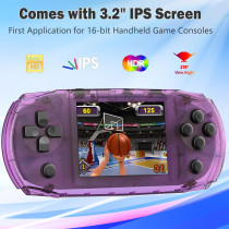 16-Bit Handheld Game Console for Kids with 3.2'' HD Screen & 100 Games