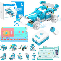 WhalesBot D1 : Kit Robot STEM 21-en-1 pour Enfants 4-10 ans