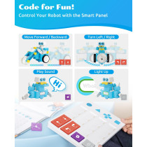 WhalesBot C3 Pro 12-in-1 Coding Robot Kit for Kids 4-7 | STEM Toy