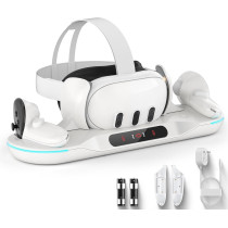 Auto-Clamping Charging Dock for Meta Quest 3 & Controller Accessories