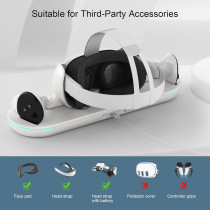 Auto-Clamping Charging Dock for Meta Quest 3 & Controller Accessories