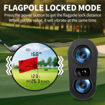 Golf Range Finder with Slope - 1200 Yards, 7X Magnification & Rechargeable