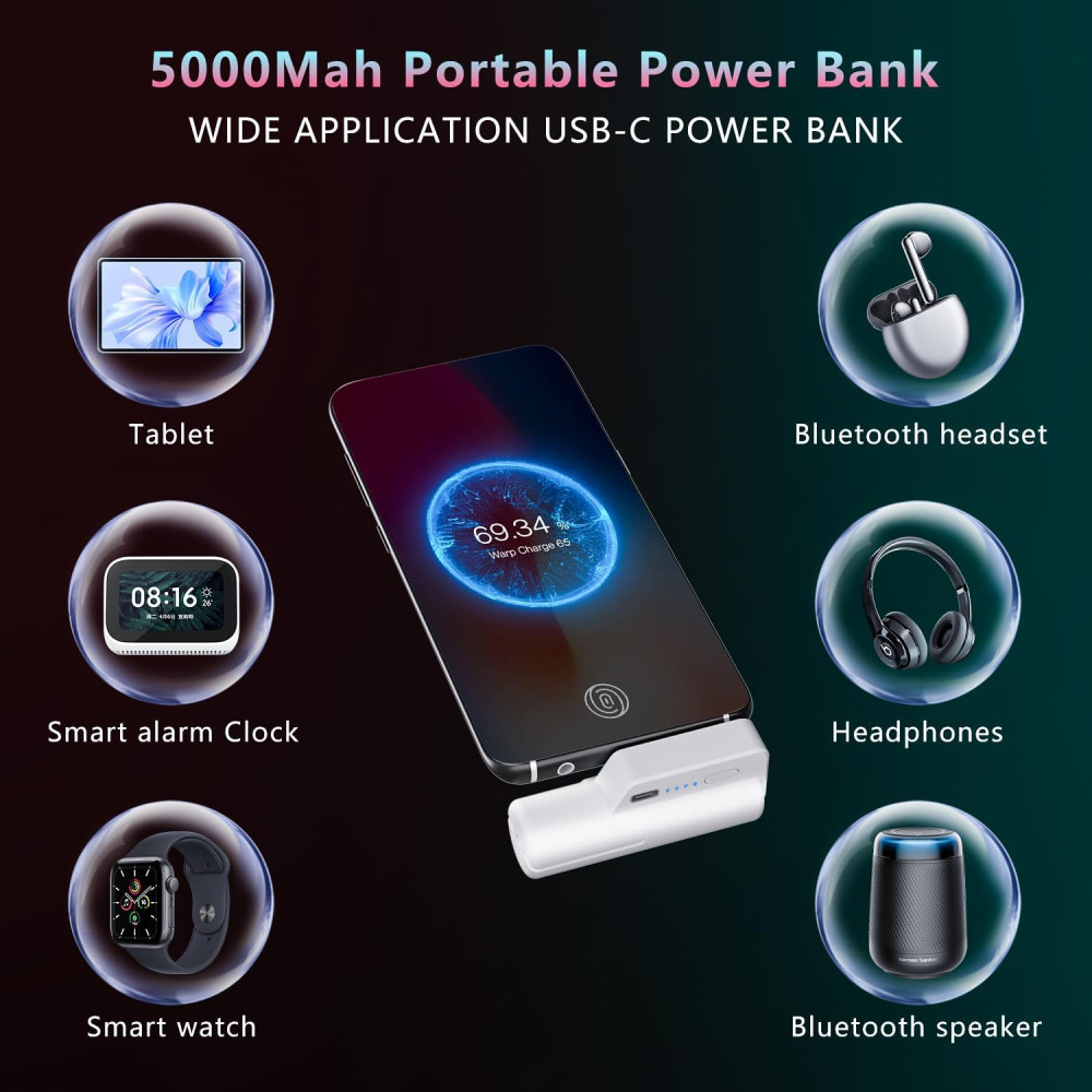 Saqico 5000mAh Battery Pack for Oculus Quest 2 | Lightweight VR Power Boost