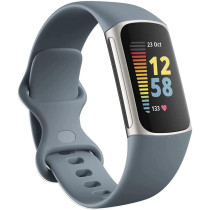 Fitbit Charge 5 Fitness Tracker with GPS & Heart Rate - Blue Steel Bundle