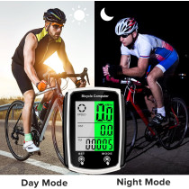 Compteur vélo filaire LCD km/h MPH avec fonctions multiples