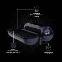 Étui Rigide Bleu pour GPS Golf Player+ avec Clip Mousqueton