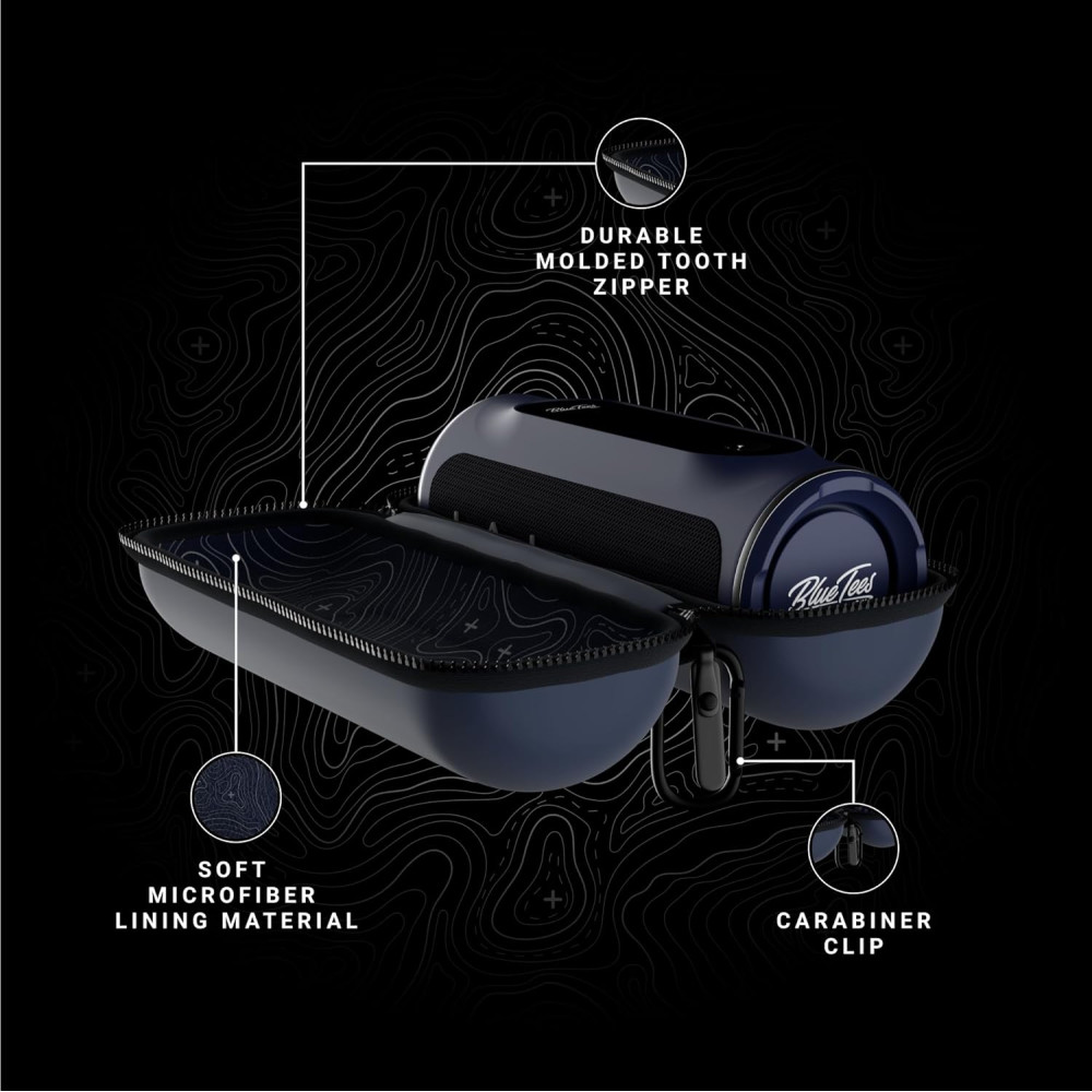 Étui Rigide Bleu pour GPS Golf Player+ avec Clip Mousqueton