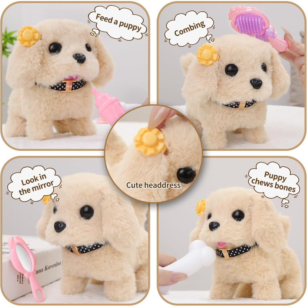 16 Pcs Robot Dog Toys for Kids Ages 3-8 | Realistic Puppy Gift Ideas