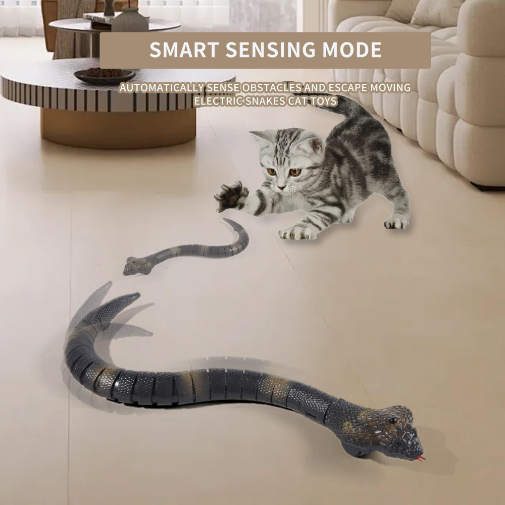 Realistic Remote Control King Cobra Snake Toy - Fast USB Charge & 2 Modes