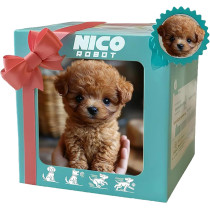 2025 Smart Robot Dog Puppy – Realistic Interactive Plush Pet for Adults